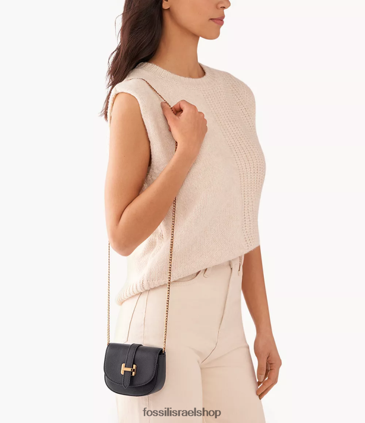Fossil נשים אמרי micro crossbody L8J0B6500 תיק שָׁחוֹר
