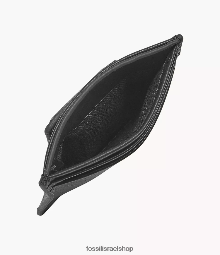 Fossil גברים נרתיק כרטיס מגנטי של neel L8J0B61780 ארנק שָׁחוֹר