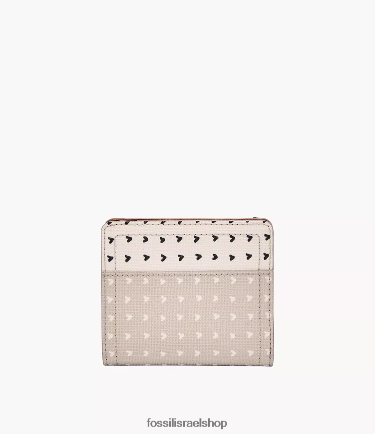 Fossil נשים לוגן קטן rfid bifold L8J0B6889 ארנק בז'/חום/לבן