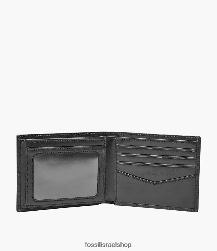 Fossil גברים ריאן rfid flip id bifold L8J0B61688 ארנק שָׁחוֹר