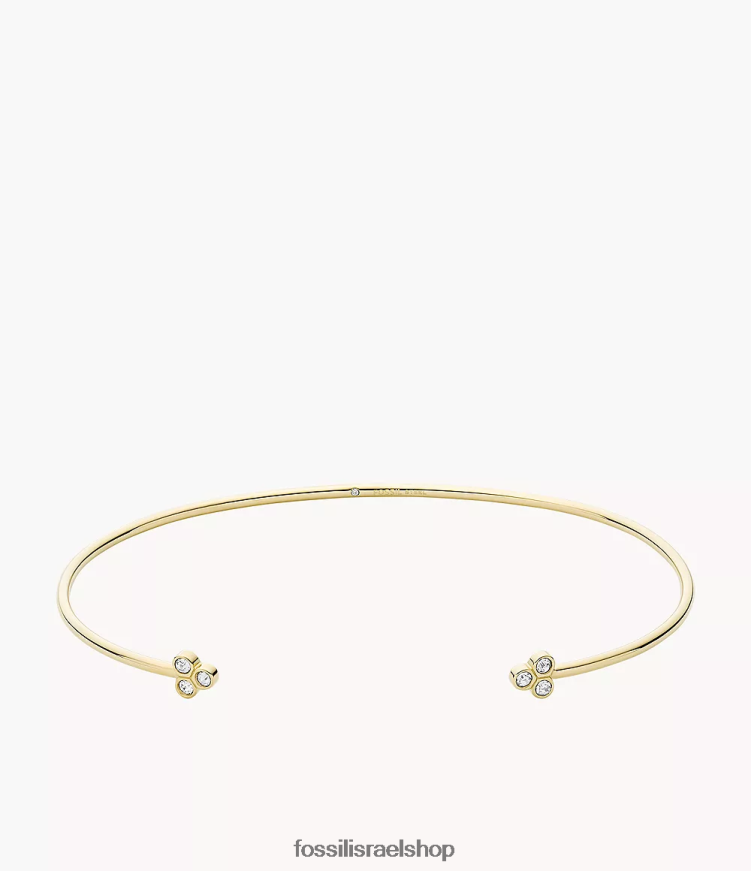 Fossil נשים צמיד שרוול מפלדת אל חלד של sadie trio glitz L8J0B61019 תכשיט גוון זהב