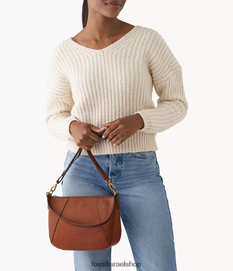 Fossil נשים skylar crossbody L8J0B6421 תיק חום