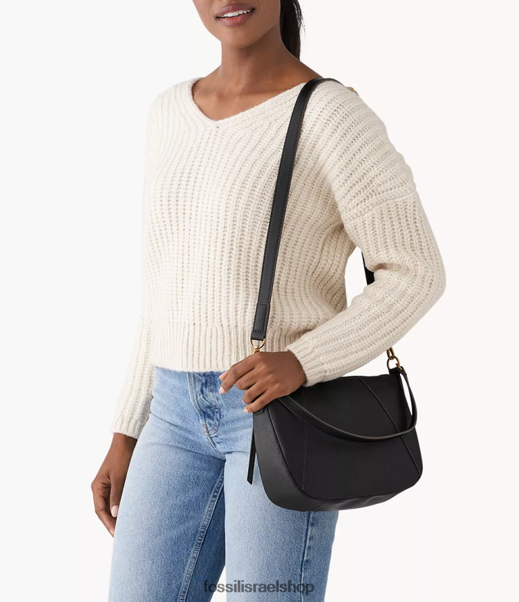 Fossil נשים skylar crossbody L8J0B6432 תיק שָׁחוֹר