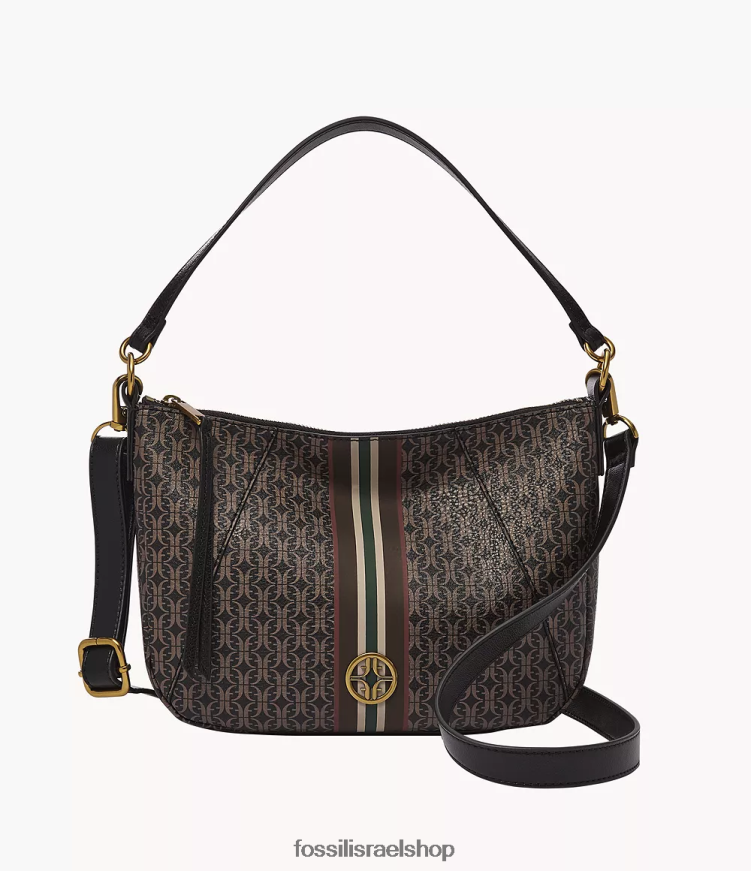 Fossil נשים skylar crossbody L8J0B6433 תיק שָׁחוֹר