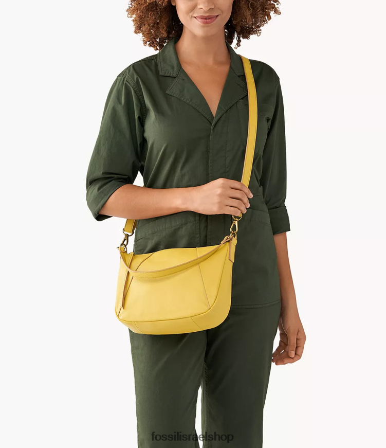 Fossil נשים skylar crossbody L8J0B6457 תיק צהוב