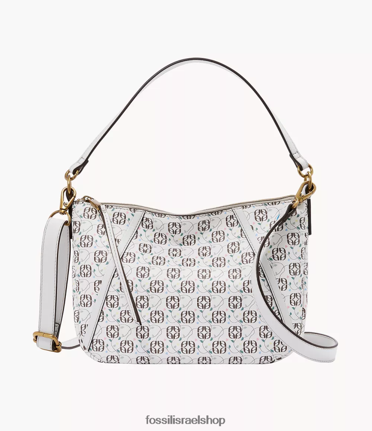 Fossil נשים skylar crossbody L8J0B6522 תיק לבן