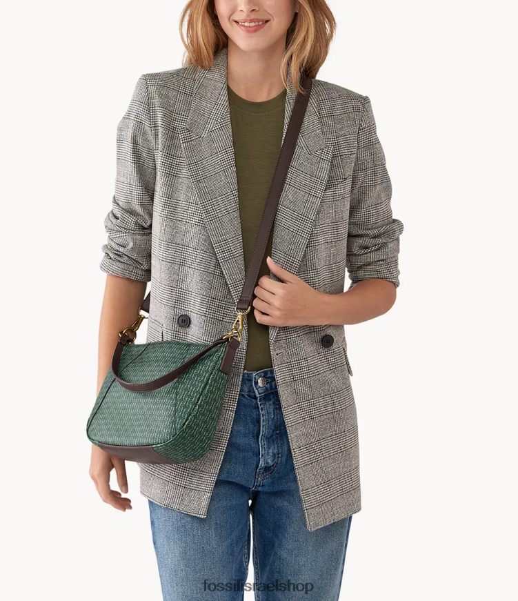 Fossil נשים skylar crossbody L8J0B6619 תיק ירוק