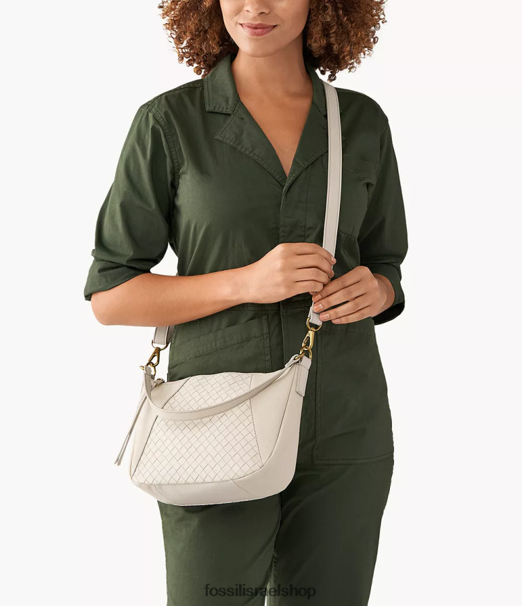 Fossil נשים skylar crossbody L8J0B6712 תיק לבן