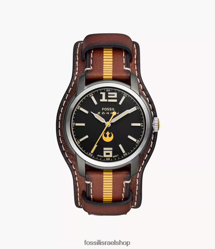 Fossil נשים מהדורה מוגבלת של star wars שעון עור האן סולו L8J0B690 שעון חום