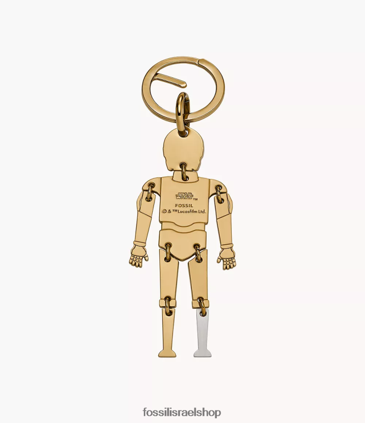 Fossil גברים שלט מקשים של star wars c-3po L8J0B62009 אבזר זהב