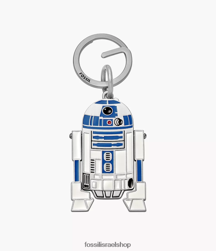 Fossil גברים שלט מקשים star wars r2-d2 L8J0B62010 אבזר כסף