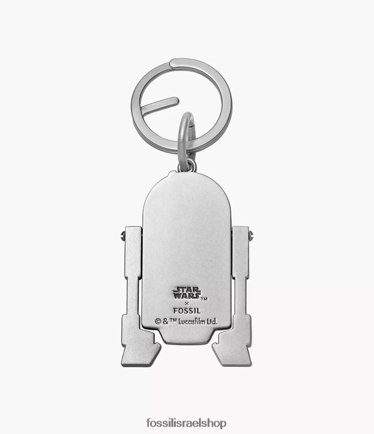 Fossil גברים שלט מקשים star wars r2-d2 L8J0B62010 אבזר כסף