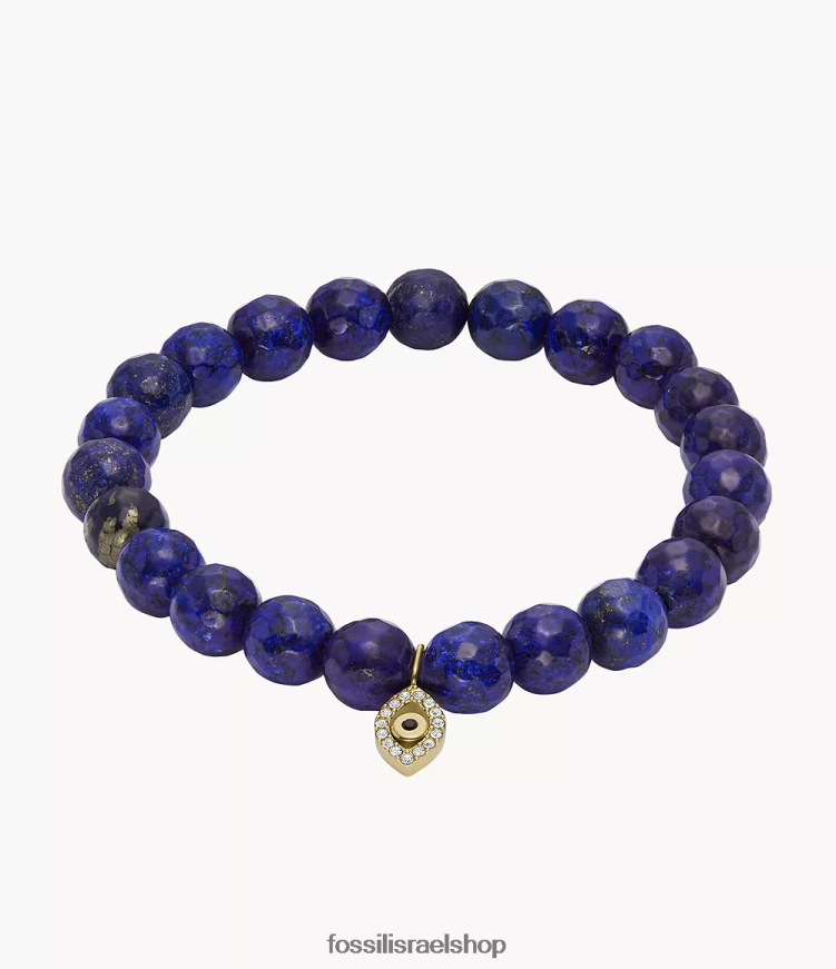 Fossil נשים צמיד חרוזי לפיס צבוע מודרני ומג'יק של sutton L8J0B61235 תכשיט גוון זהב