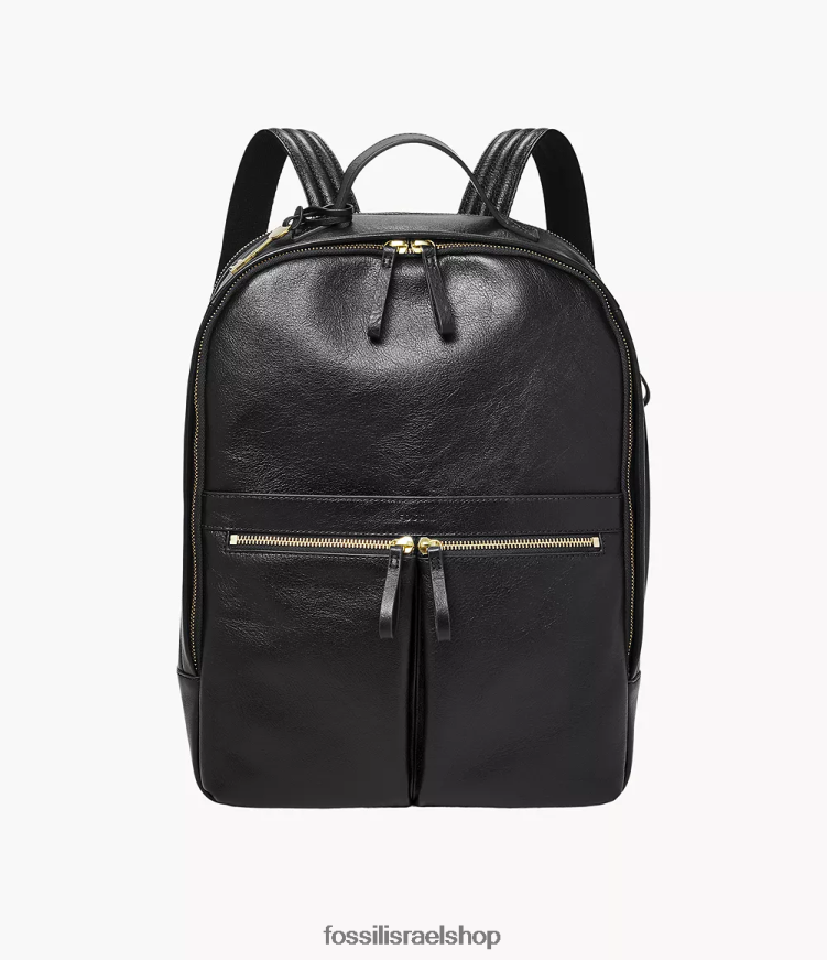 Fossil נשים תיק גב למחשב נייד tess L8J0B6557 תיק שָׁחוֹר