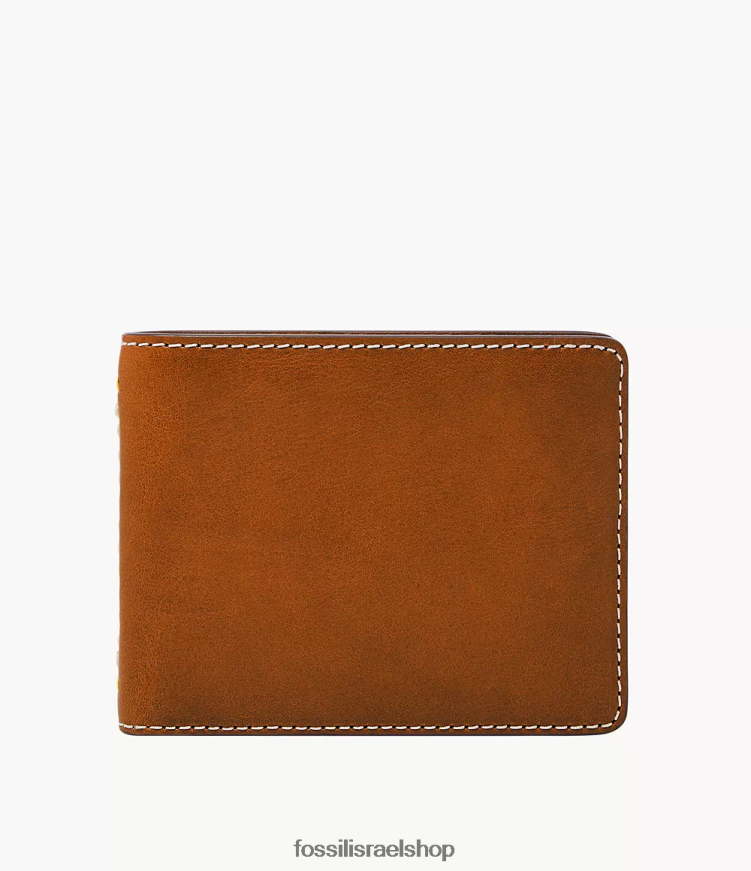 Fossil גברים tremont bifold L8J0B61701 ארנק חום