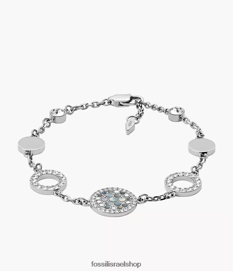 Fossil נשים צמיד דיסק תחנת val פסיפס L8J0B6994 תכשיט אם הפנינה
