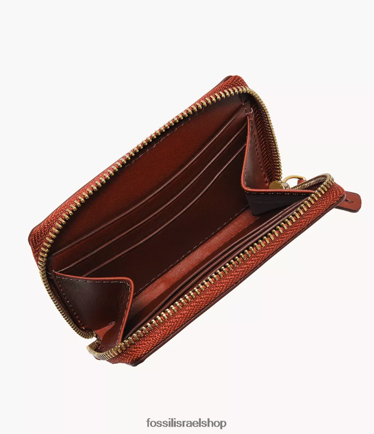 Fossil גברים נרתיק לכרטיסי מיקוד של westover L8J0B61726 ארנק תפוז