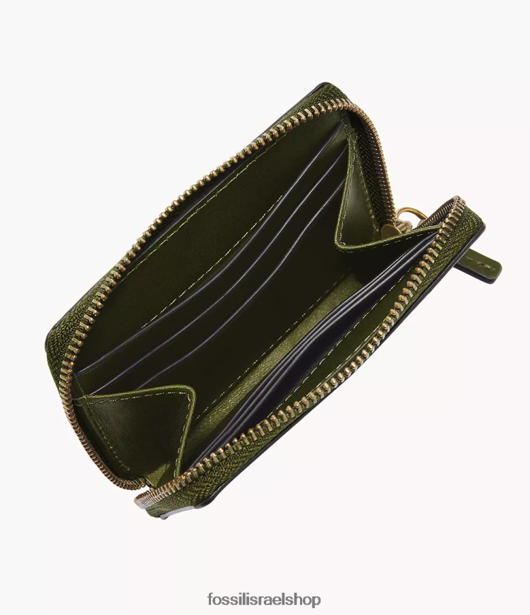 Fossil גברים נרתיק לכרטיסי מיקוד של westover L8J0B61727 ארנק זית