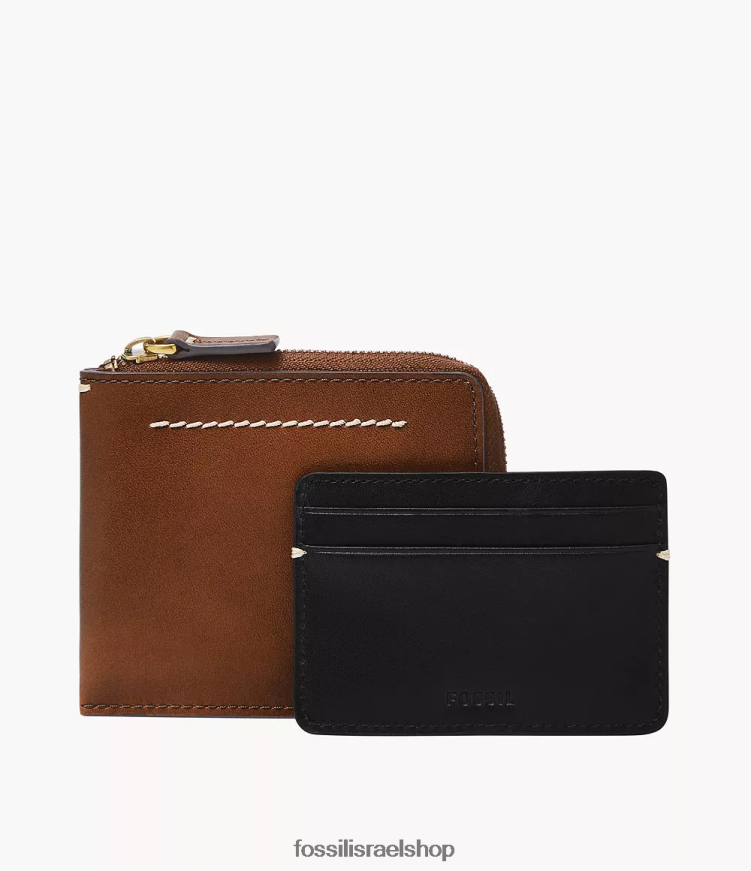 Fossil גברים נרתיק לכרטיסי מיקוד של westover l L8J0B61746 ארנק שָׁחוֹר